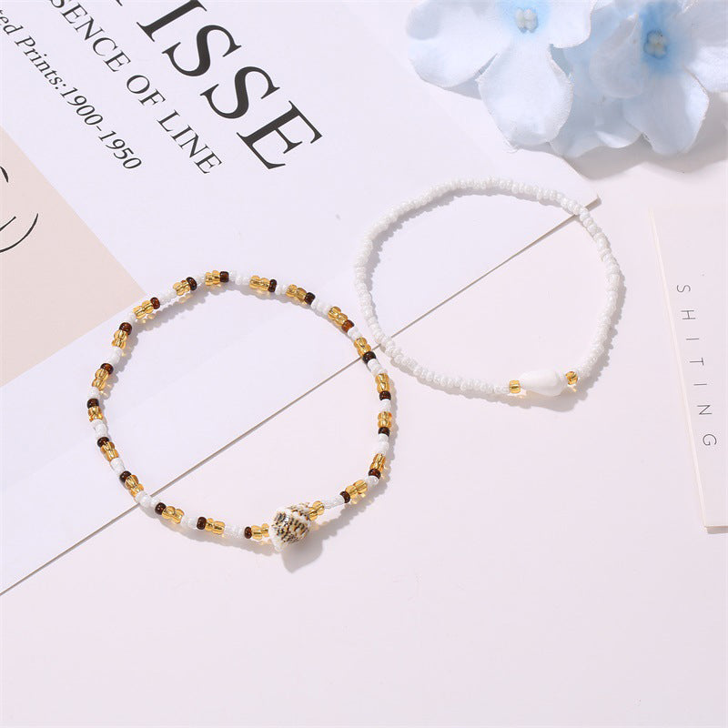 Bohemian pearl bracelet "Sunset Soirée" – Elegant & natural